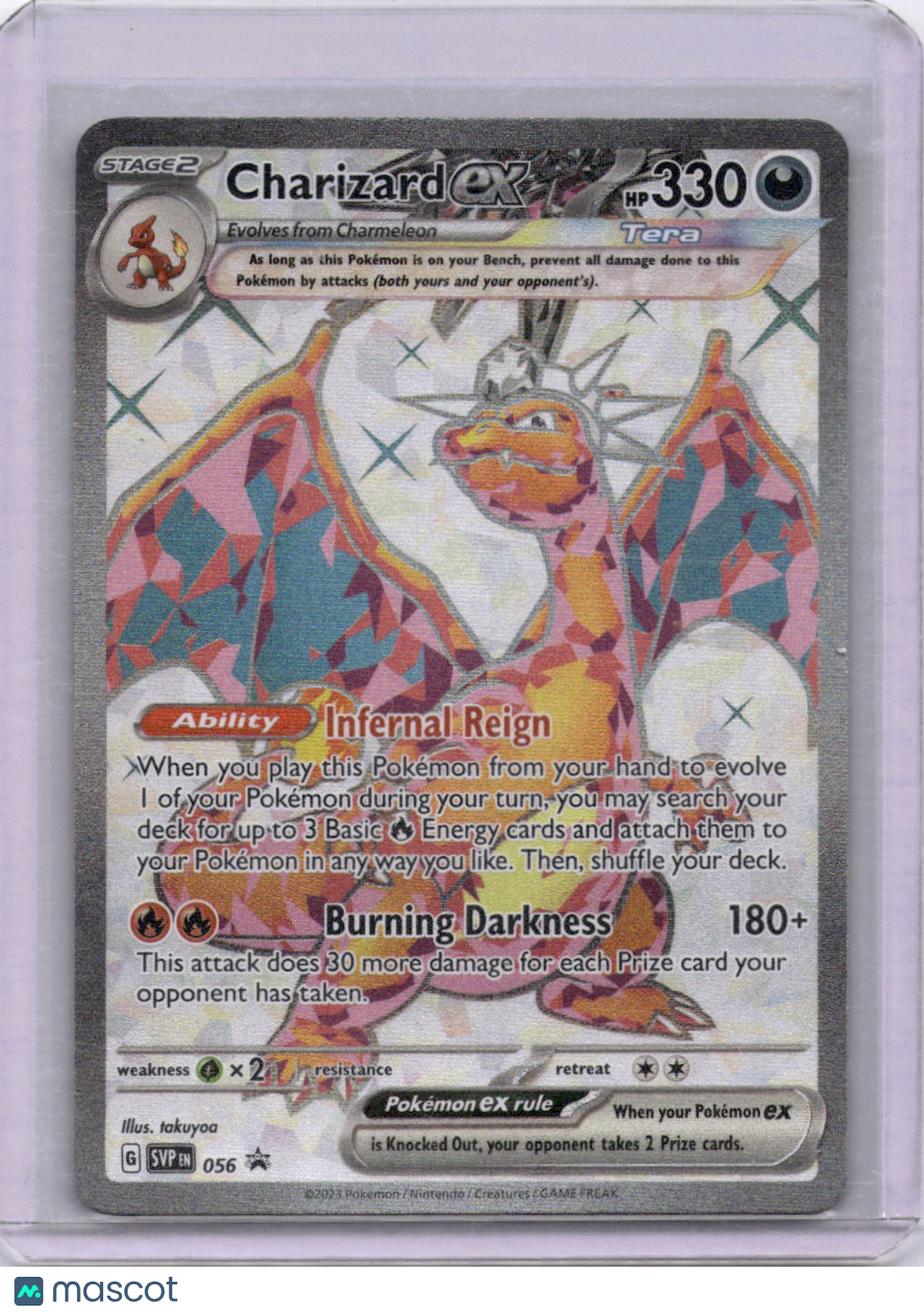 Charizard EX 2023 Scarlet & Violet SVP 056 Full Art Pokemon TCG