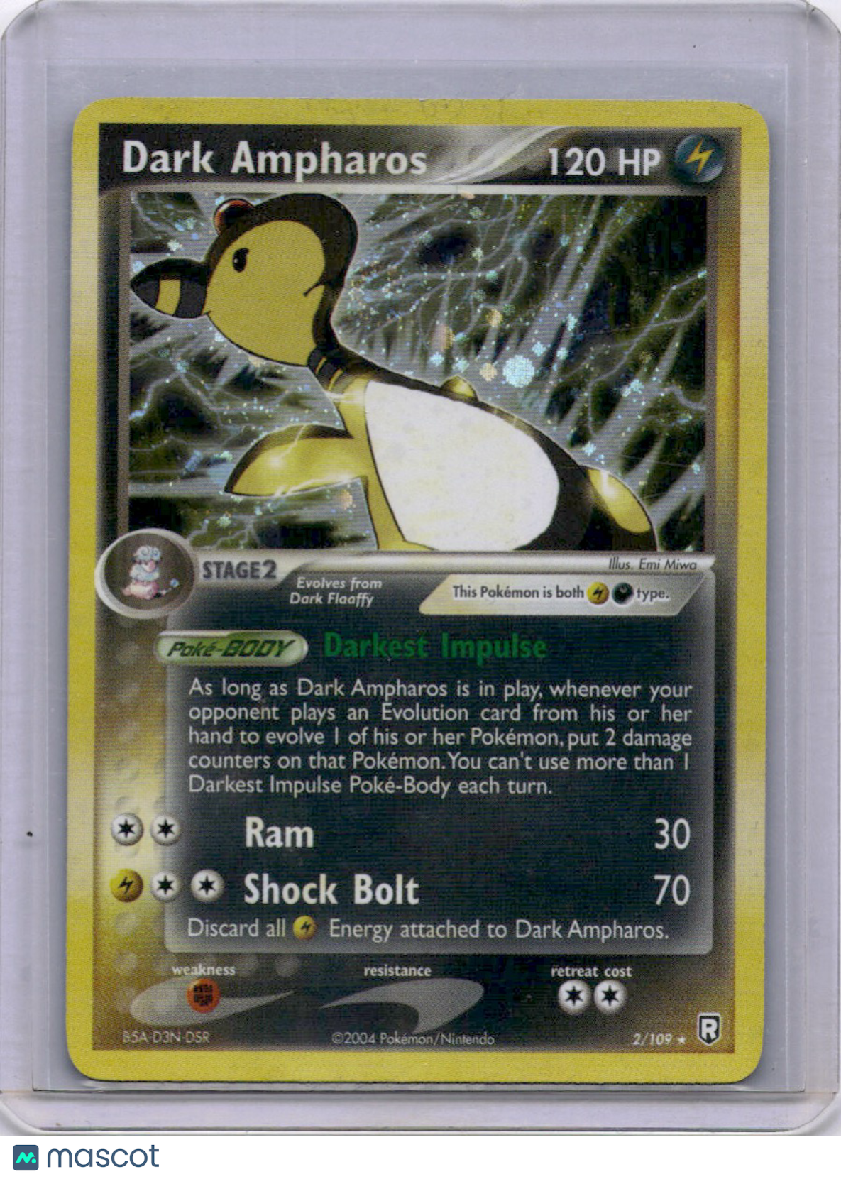 Dark Ampharos 2004 EX Team Rocket Returns 2/109 Pokémon TCG