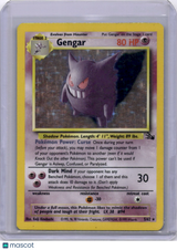 Gengar 1999 Fossil Holo 5/62 Pokémon TCG