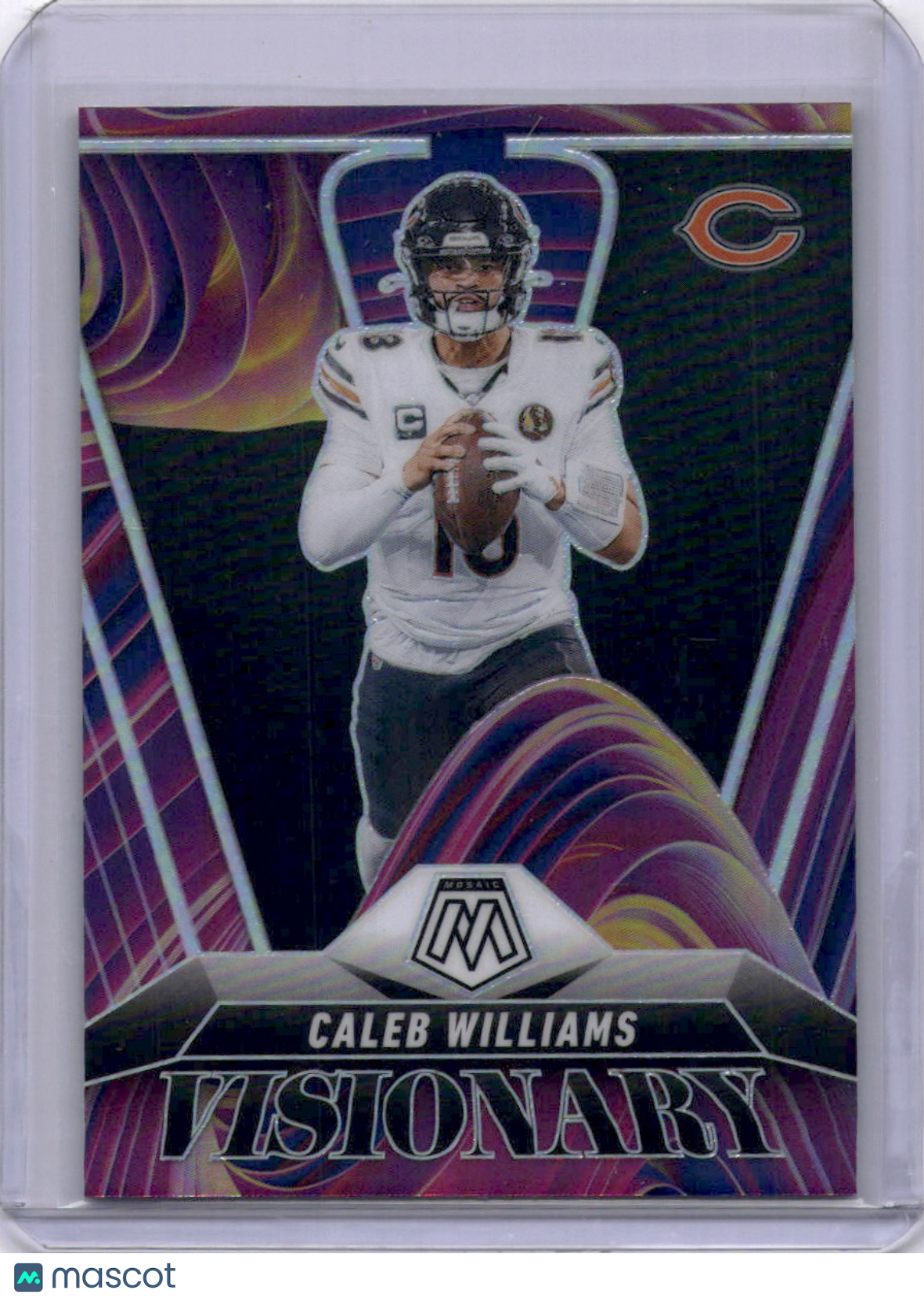 Caleb Williams 2025 Panini Mosaic Visionary SP Case Hit Bears