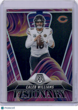 Caleb Williams 2025 Panini Mosaic Visionary SP Case Hit Bears