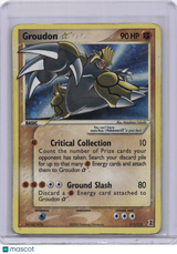 Groudon Gold Star 2005 EX Delta Species 111/113 Pokemon TCG (see photos)