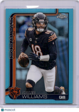 Caleb Williams 2025 Topps Chrome Teal /299 Bears