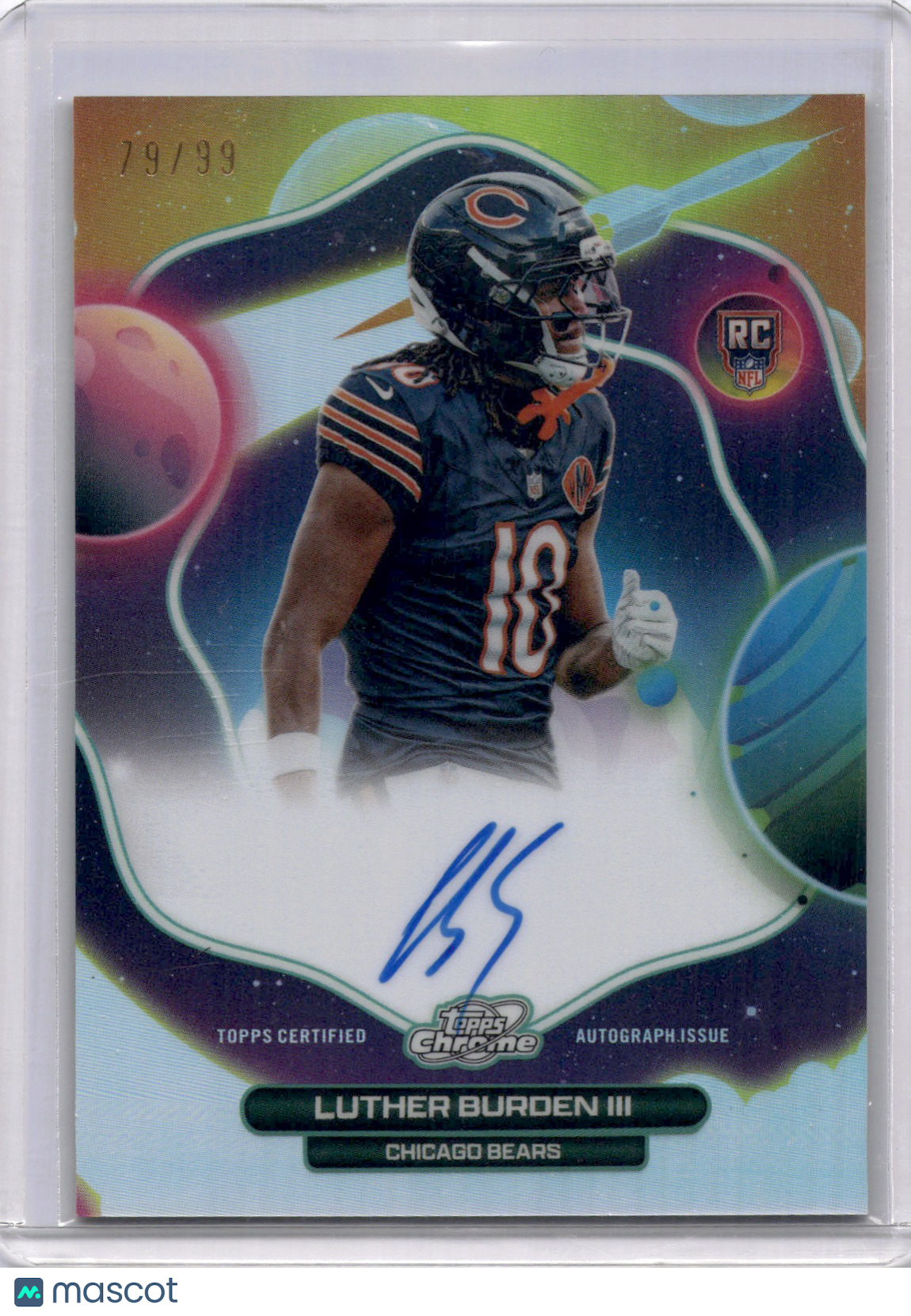 Luther Burden III 2025 Topps Cosmic Chrome First Flight Auto Rookie  RC /99