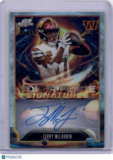 Terry McLaurin 2025 Topps Cosmic Chrome Solar Flare Signatures /99 Auto