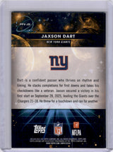 Jaxson Dart 2025 Topps Chrome Venus Rookie RC SP Short Print Giants