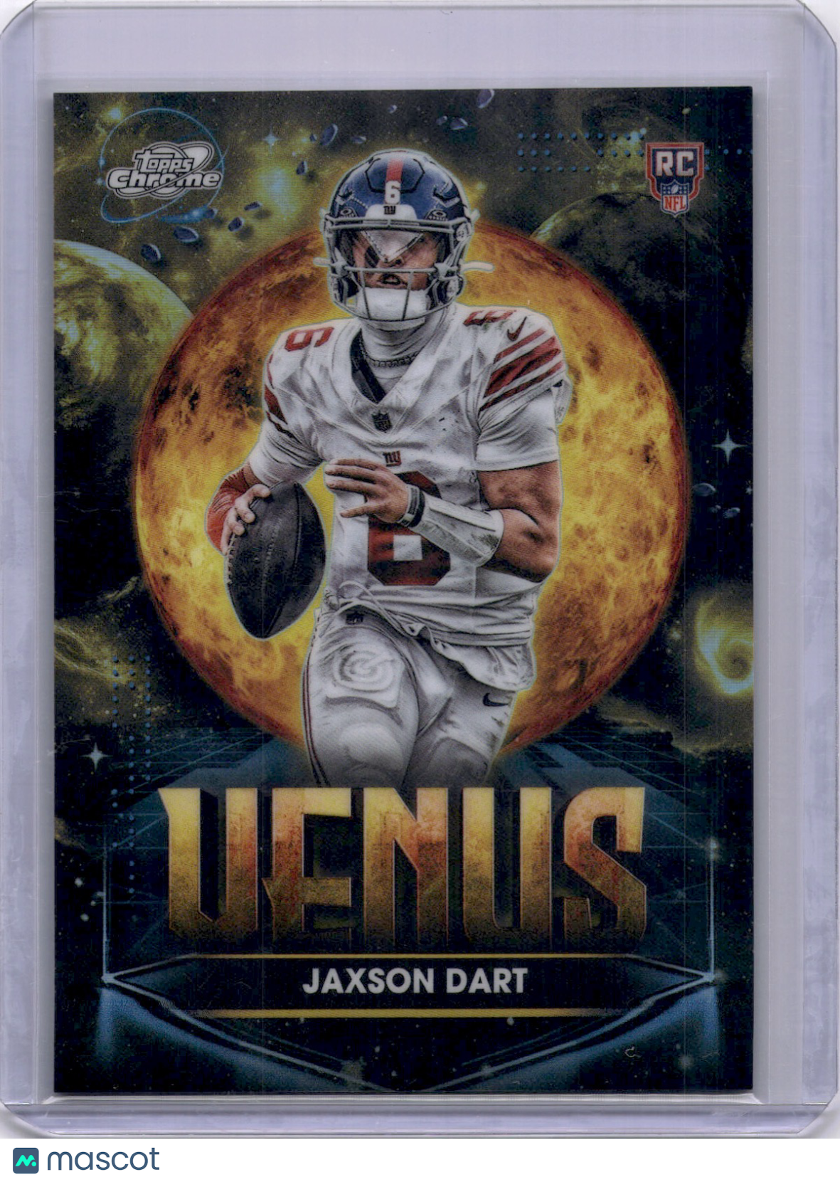 Jaxson Dart 2025 Topps Chrome Venus Rookie RC SP Short Print Giants