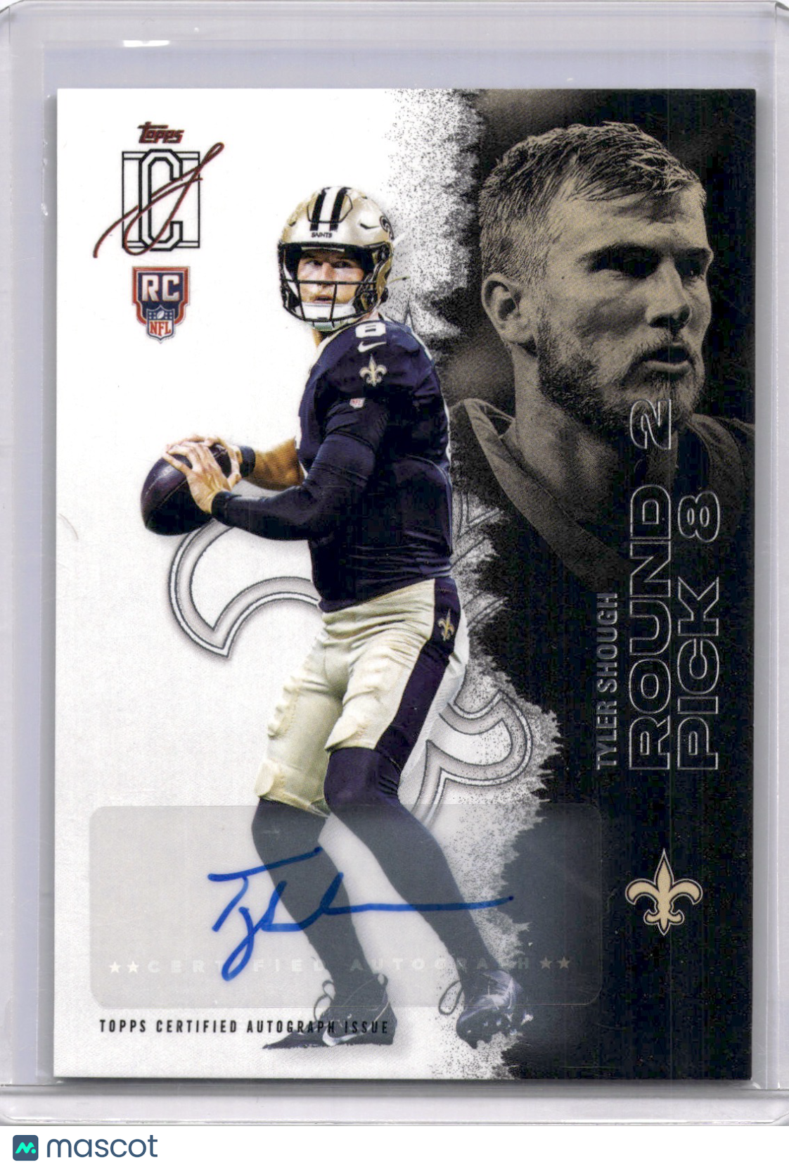 Tyler Shough 2025 Topps Signature Class Rookie RC Auto Saints