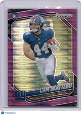 Cam Skattebo 2025 Panini Prizm Purple Pulsar Rookie RC Giants