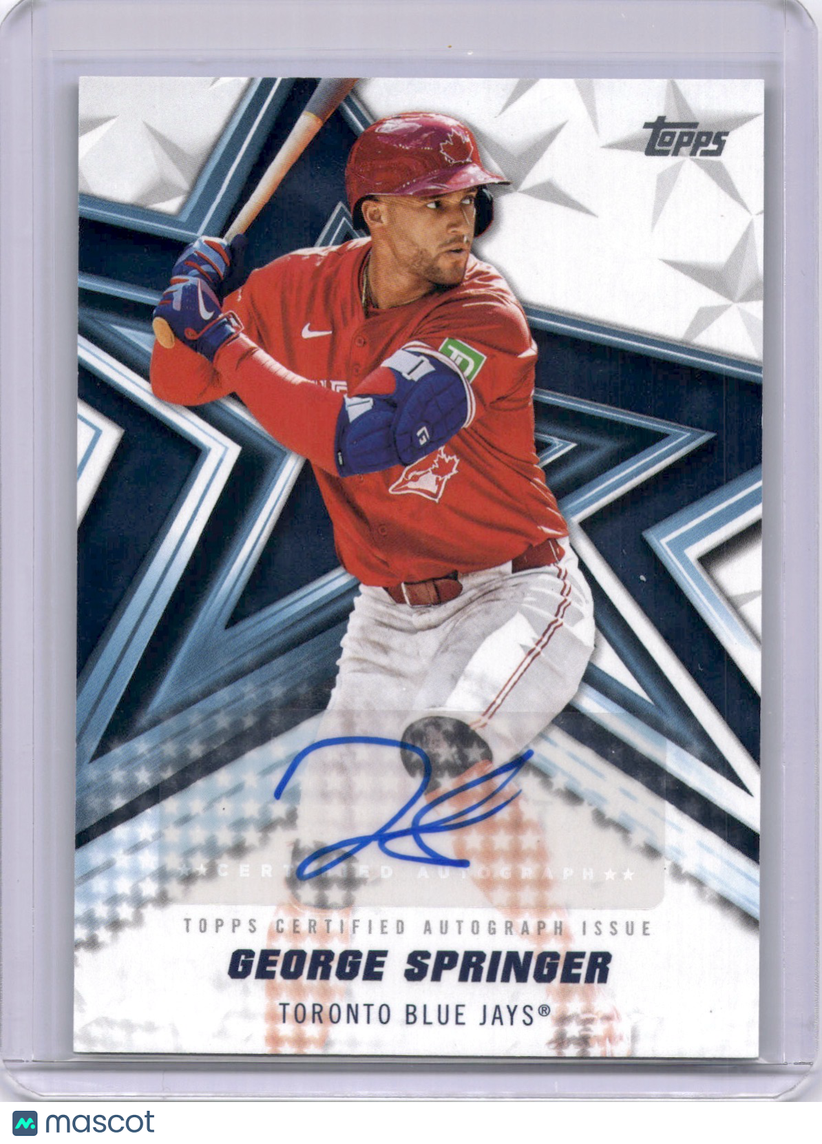 George Springer 2026 Topps Baseball Stars Autograph Blue Jays