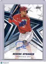 George Springer 2026 Topps Baseball Stars Autograph Blue Jays