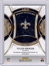 Tyler Shough 2025 Panini Select Auto Prizm Silver Rookie RC Saints