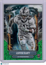 Ashton Jeanty 2025 Topps Cosmic Chrome Green Space Dust /75 Rookie RC Raiders