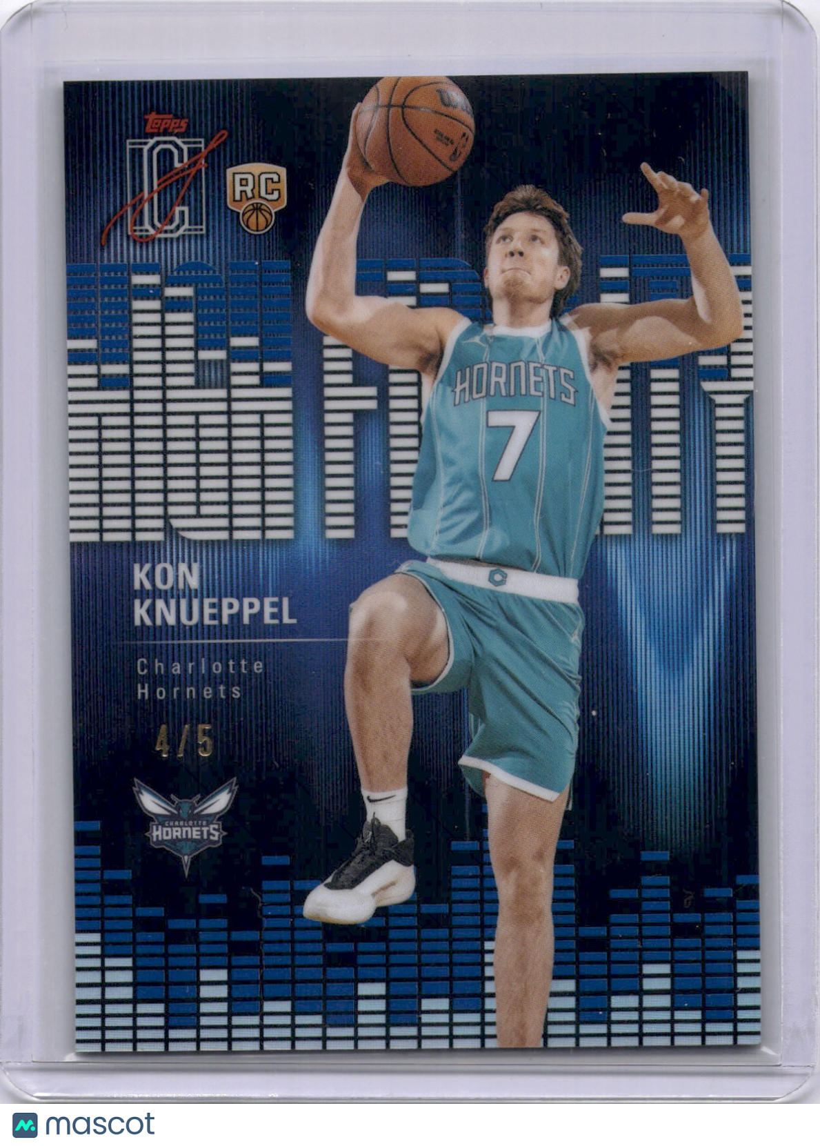 Kon Knueppel 2025-26 Topps Signature Class High Fidelity Rookie RC /5 Hornets
