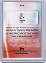 Bo Nix 2024 Topps Signature Class After Image Red Rookie RC /25 Broncos