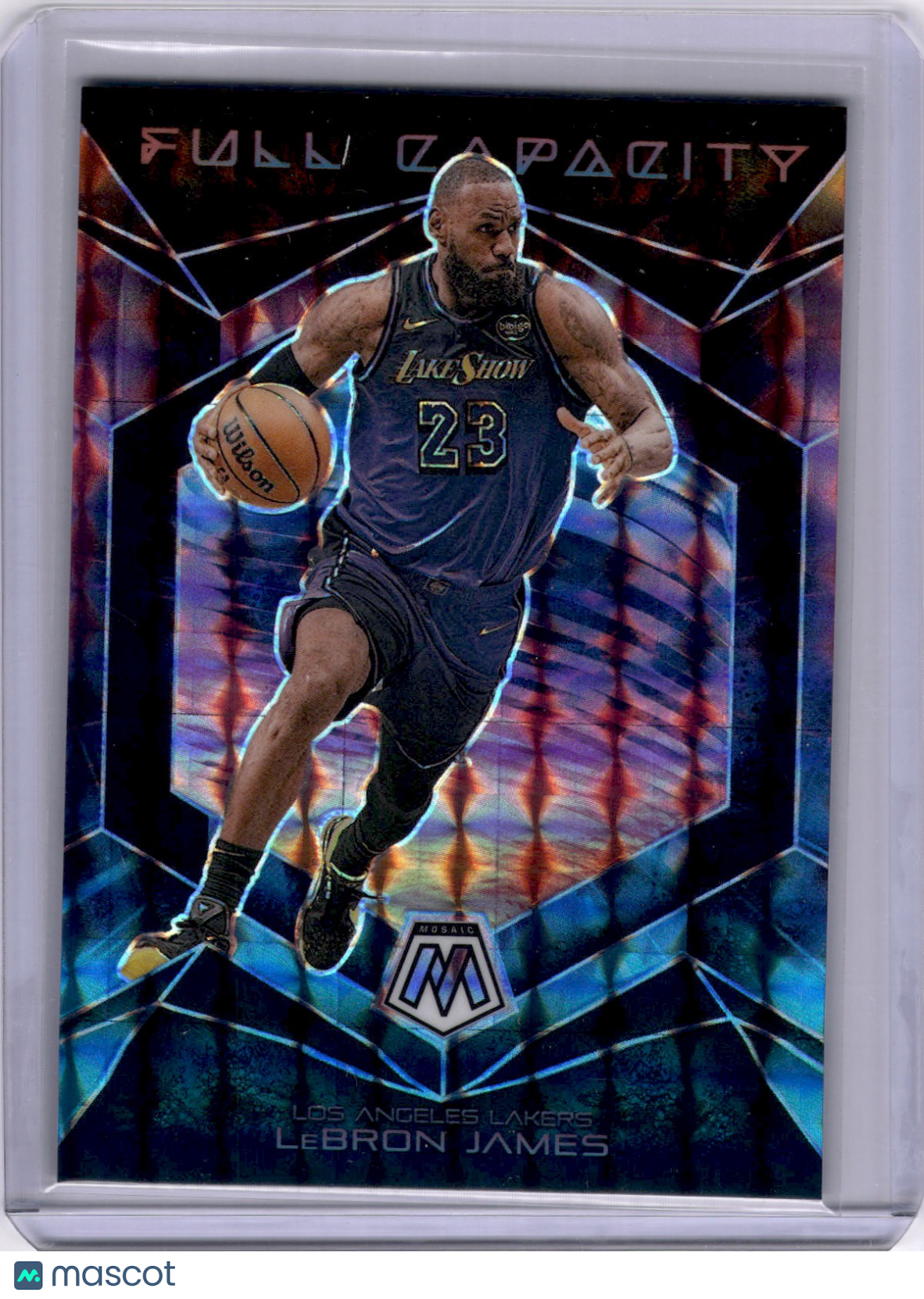 LeBron James 2024-25 Panini Mosaic Full Capacity Prizm Case Hit SP Lakers