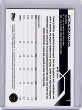 Victor Wembanyama 2024 Topps Chrome Negative Refractor Rookie RC Spurs