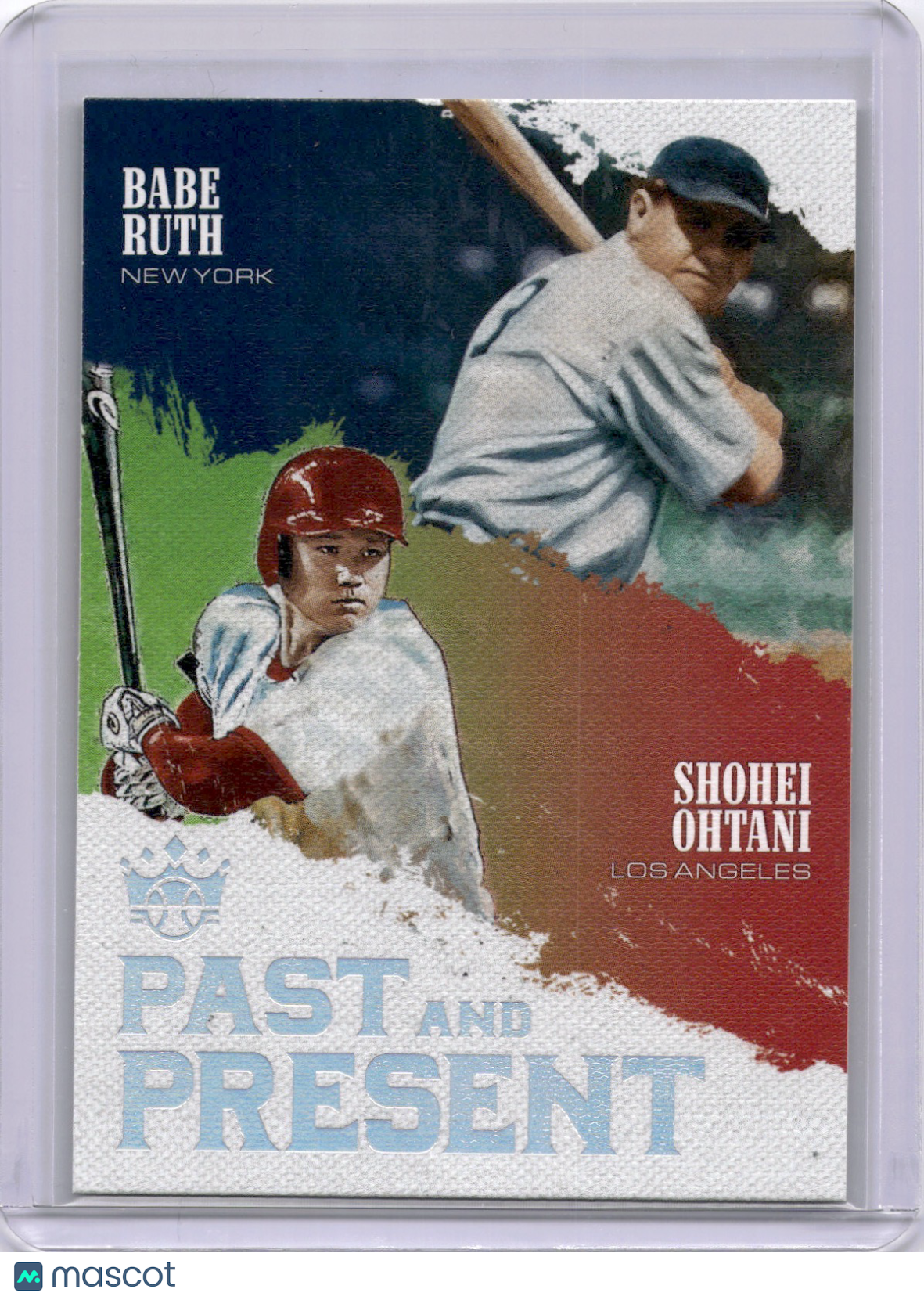 Babe Ruth Shohei Ohtani 2018 Panini Diamond Kings Past and Present Rookie RC