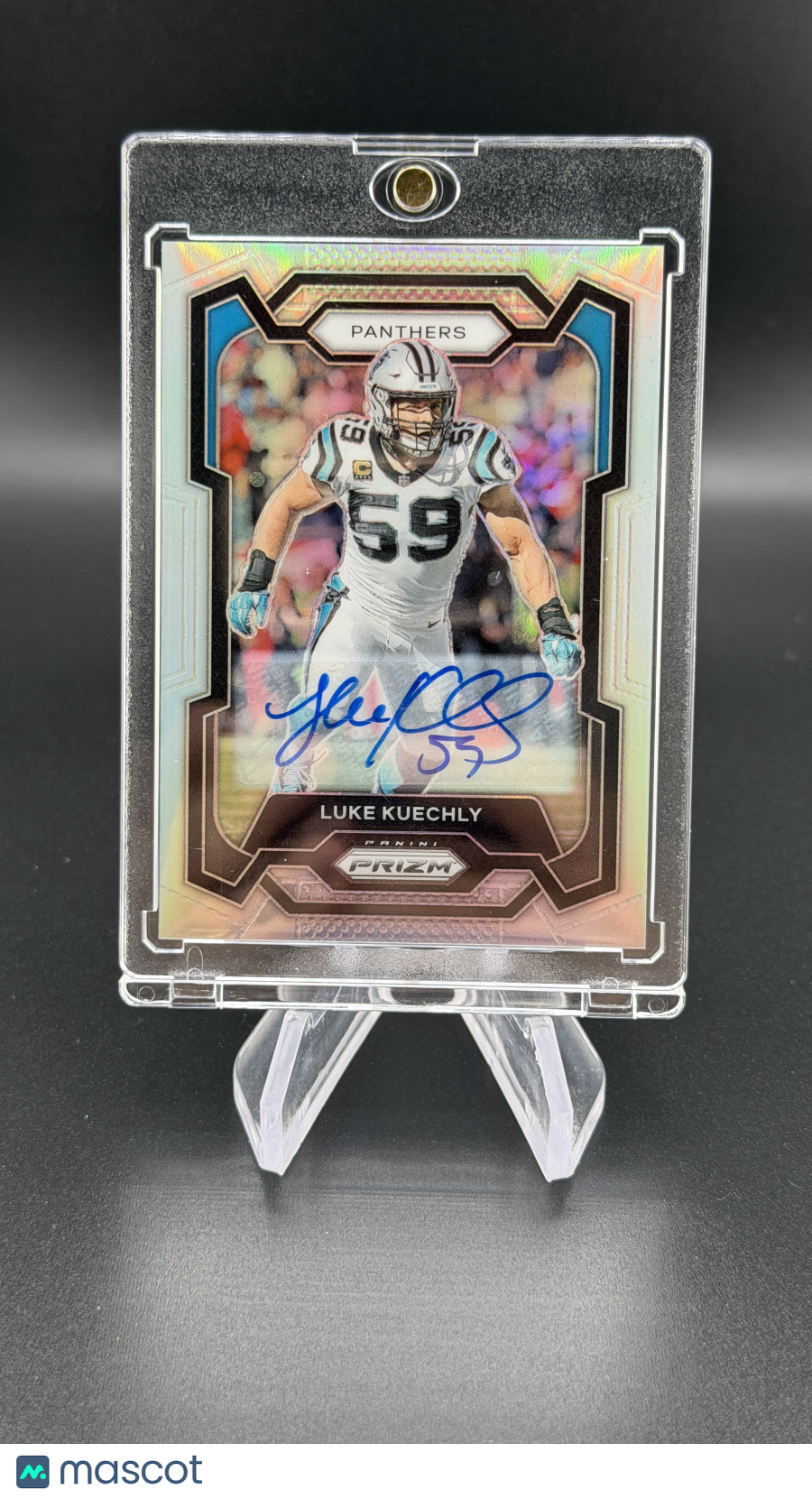 Luke Kuechly 2023 Panini Prizm Silver Auto Panthers HOF