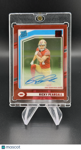 Ricky Pearsall 2025 Panini Donruss Rated Rookie Red Auto /149 RC 49ers