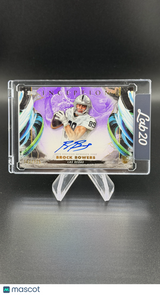 Brock Bowers 2024 Topps Inception Rookie RC Purple Auto /125 Raiders