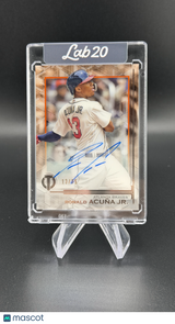 Ronald Acuna Jr 2019 Topps Tribute Orange Auto /25 Braves