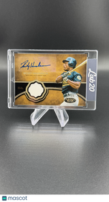 Rickey Henderson 2019 Topps Tier One Patch Auto /15 A's HOF