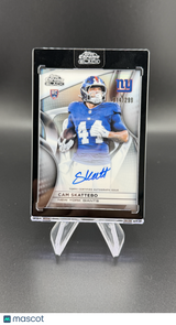 Cam Skattebo 2025 Topps Chrome Black Refractor /299 Rookie RC Auto Giants