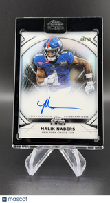 Malik Nabers 2025 Topps Chrome Black Ivory Auto /50 Giants