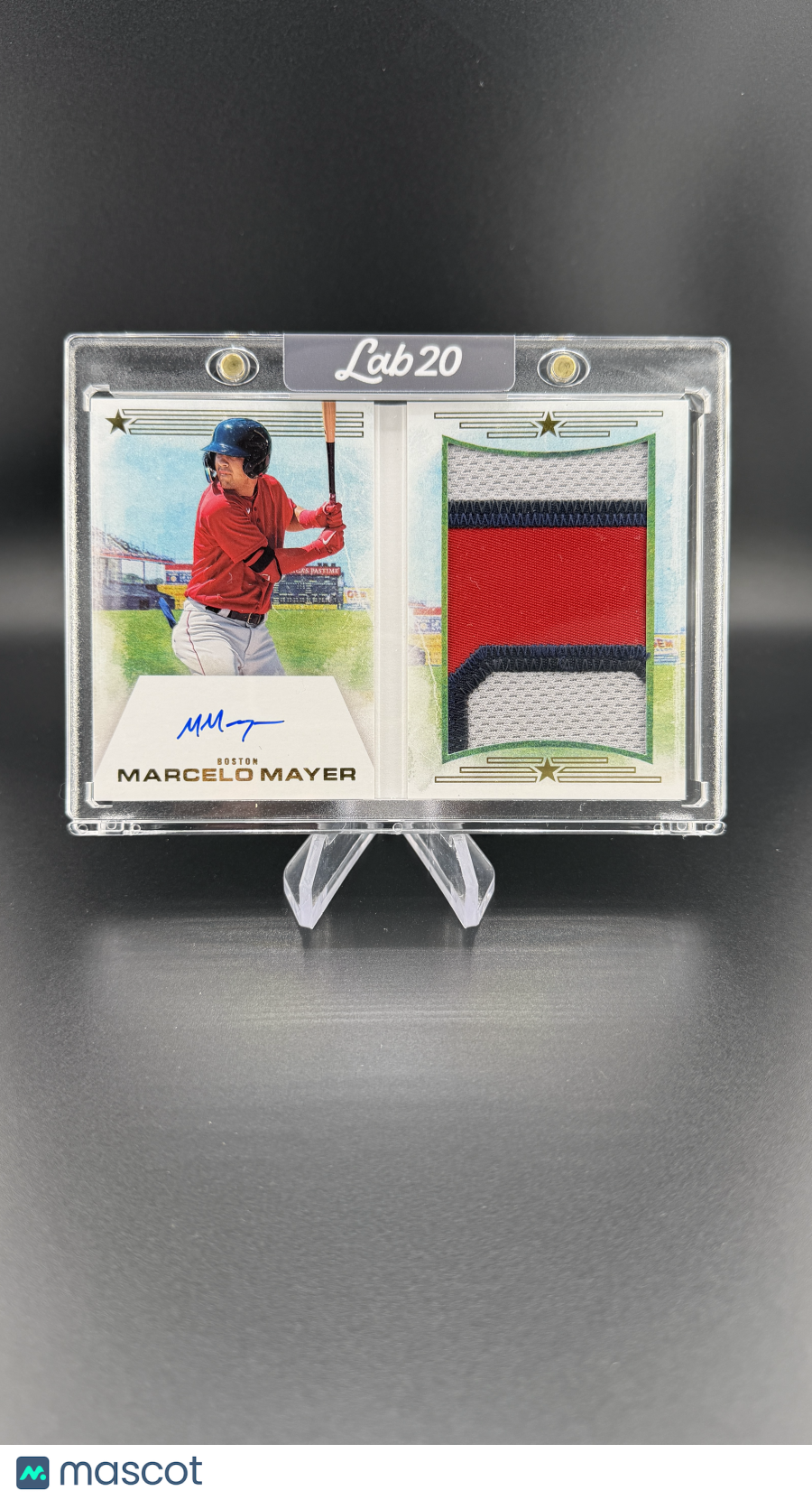 Marcelo Mayer 2023 America's Pastime Future Fame Auto /25 Patch Red Sox