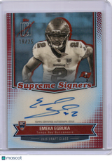 Emeka Egbuka 2025 Topps Signature Class Supreme Signers Red /25 Auto Bucs