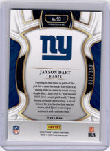 Jaxson Dart 2025 Panini Select Tri-color Red White Blue /399 Rookie RC Giants