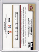 Christian McCaffrey 2025 Topps Chrome /50 Gold Football Refractor 49ers