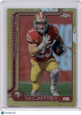 Christian McCaffrey 2025 Topps Chrome /50 Gold Football Refractor 49ers