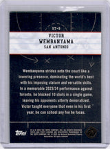 Victor Wembanyama 2024-25 Topps Chrome Show & Tell Green