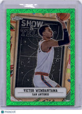 Victor Wembanyama 2024-25 Topps Chrome Show & Tell Green