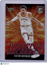 Victor Wembanyama 2024-25 Panini Donruss Optic Express Lane Orange  /75 Spurs