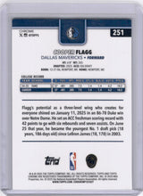 Cooper Flagg 2025-26 Topps Chrome X-Fractor Rookie RC ROY