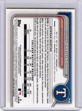 Dylan Dreiling 2022 Bowman Chrome Gold /50 On Card Auto Rangers