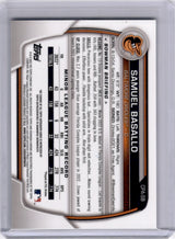 Samuel Basallo 2023 Bowman Chrome 1st On Card Auto Orioles