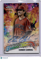 Corbin Carroll 2023 Topps Chrome Future Stars Auto /99 Rookie RC Logofractor