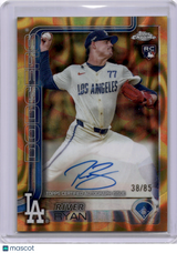 River Ryan 2025 Topps Chrome Orange Lava Rookie RC Auto /85