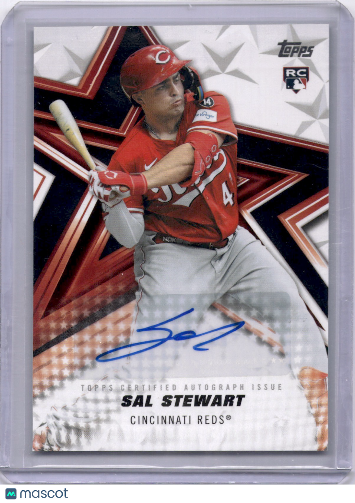 Sal Stewart 2026 Topps Baseball Stars Autographs Auto Rookie RC Reds