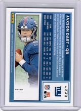 Jaxson Dart 2025 Panini Donruss Optic Stars Rookie RC Giants