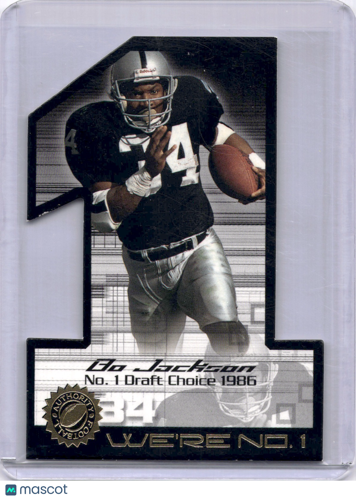 Bo Jackson 2001 Fleer Authority We're No. 1 Raiders Die-Cut