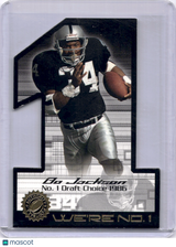 Bo Jackson 2001 Fleer Authority We're No. 1 Raiders Die-Cut