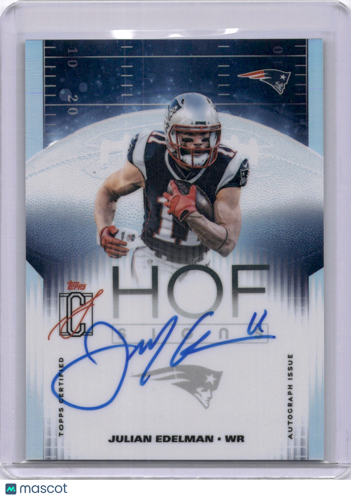 Julian Edelman 2025 Topps Signature Class HOF Signs On Card Auto Patriots