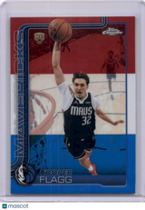 Cooper Flagg 2025-26 Topps Chrome Update Red White Blue Rookie RC Mavs