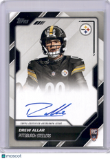 Drew Allar 2026 Topps Flagship First Signatures Rookie RC On Card Auto Steelers
