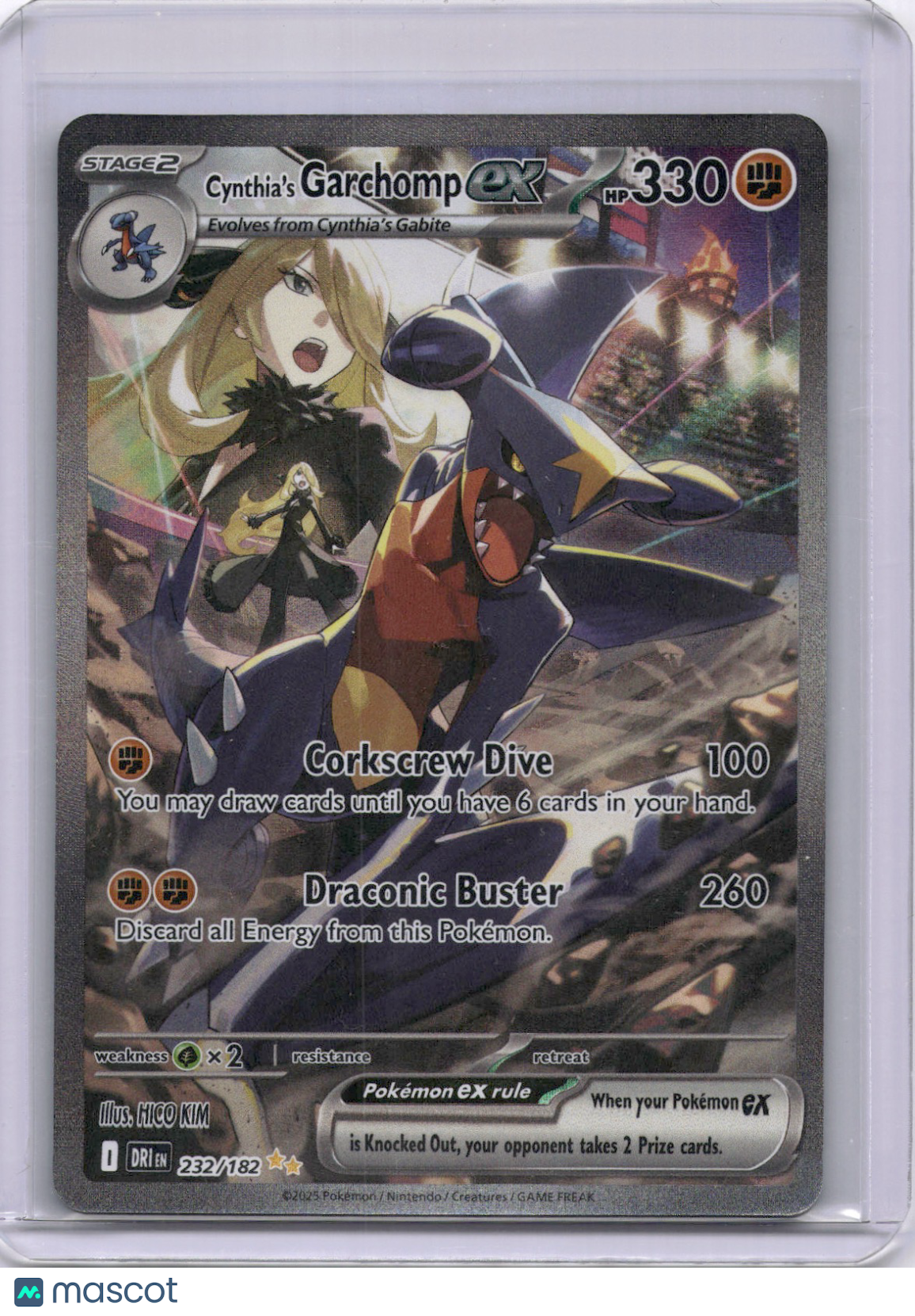 Cynthia's Garchomp EX 2025 Destined Rivals #232/182 SAR Pokemon TCG